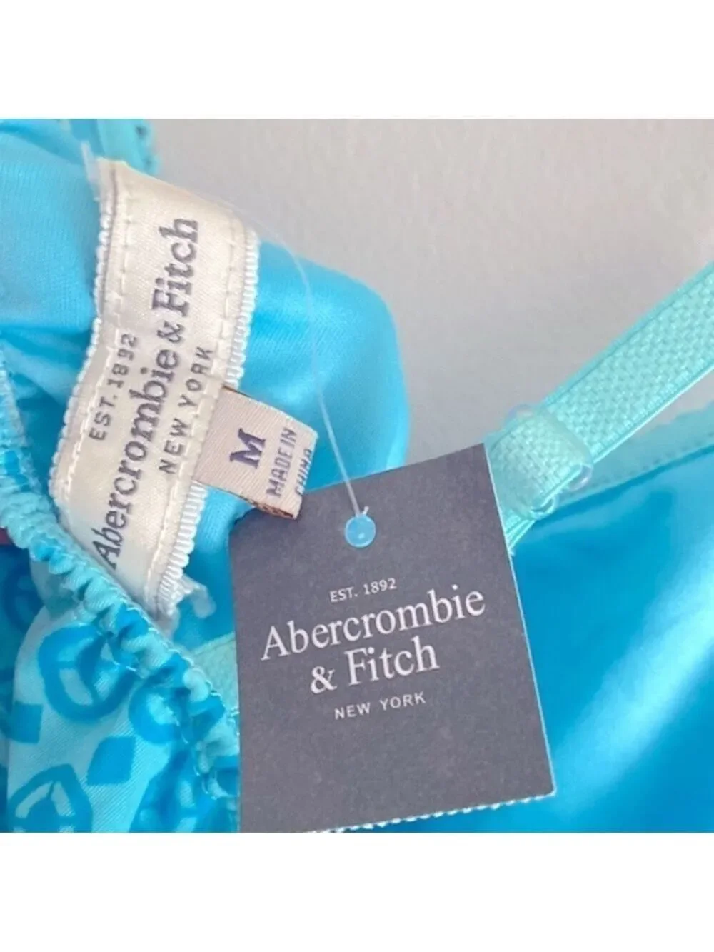 Y2K vintage Abercrombie & Fitch turquoise maxi dress